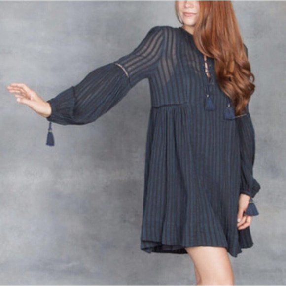 Ulla Johnson Helena Dress Navy Size 2 - Picture 2 of 8